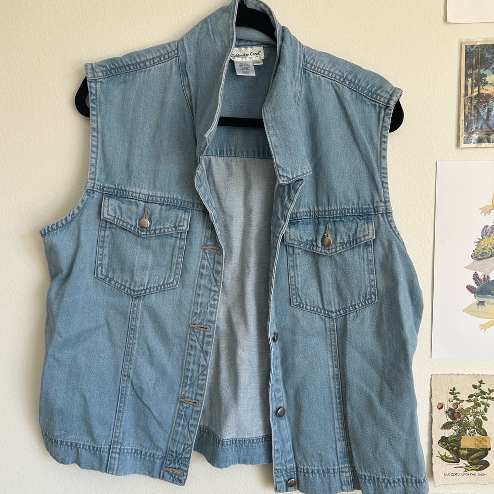 Vintage jean vest jacket from Coldwater Creek